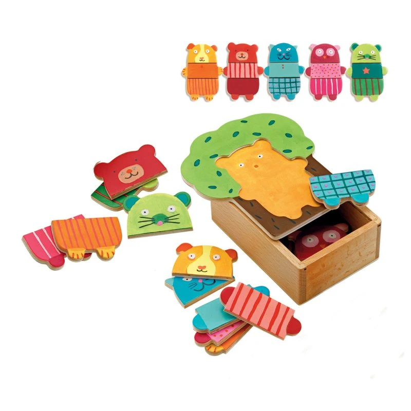 5 Puzzles à Encastrement Arbra Doudou - Djeco 3 5 Puzzles à Encastrement Arbra Doudou - Djeco