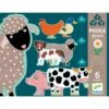 6 Puzzles 3 Ans Honoré Et Ses Amis - Djeco -Petit Monde Soldes 6 puzzles 3 ans honore et ses amis