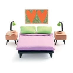 Djeco Color House Et Grand Pack Mobilier -Petit Monde Soldes color house et grand pack mobilier 4