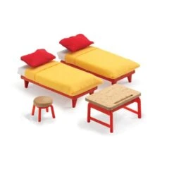 Djeco Color House Et Grand Pack Mobilier -Petit Monde Soldes color house et grand pack mobilier 5