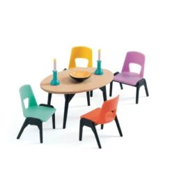 Djeco Color House Et Grand Pack Mobilier -Petit Monde Soldes color house et grand pack mobilier 7