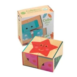 Djeco CubaBasic - Cubes Et Puzzles -Petit Monde Soldes cubabasic cubes et puzzles 2