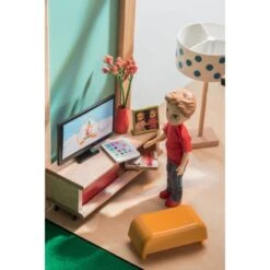 Cubic House - Maison De Poupées Djeco -Petit Monde Soldes cubic house maison de poupees djeco 5