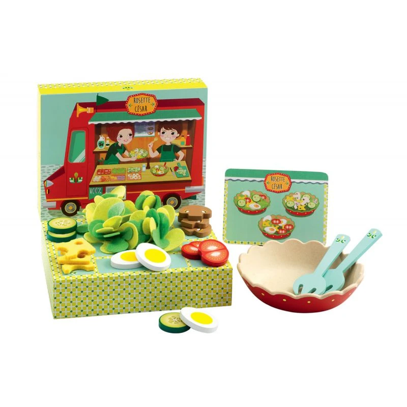 Djeco Dinette En Bois Crudités - Rosette Et César 3 Djeco Dinette En Bois Crudités - Rosette Et César