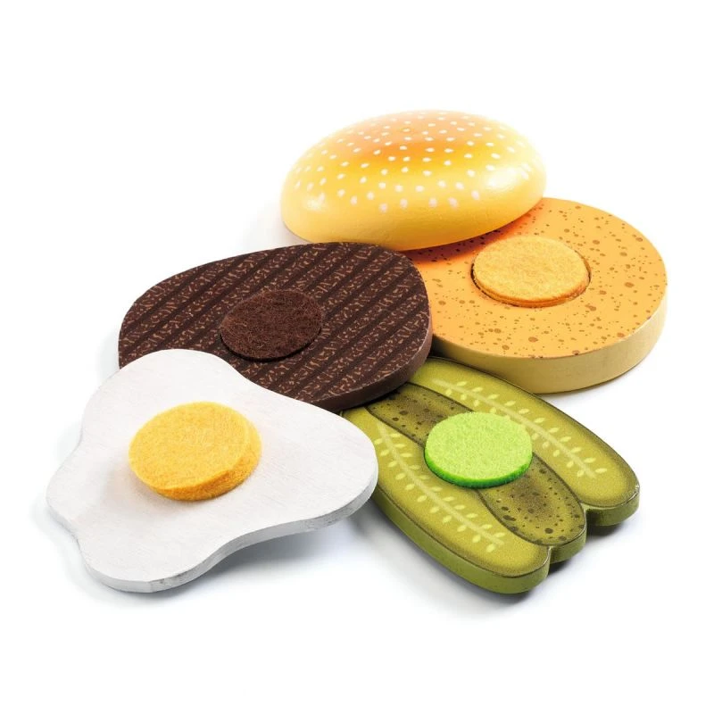 Djeco Dînette Hamburgers Kelly & Johnny 5 Djeco Dînette Hamburgers Kelly & Johnny – Image 3