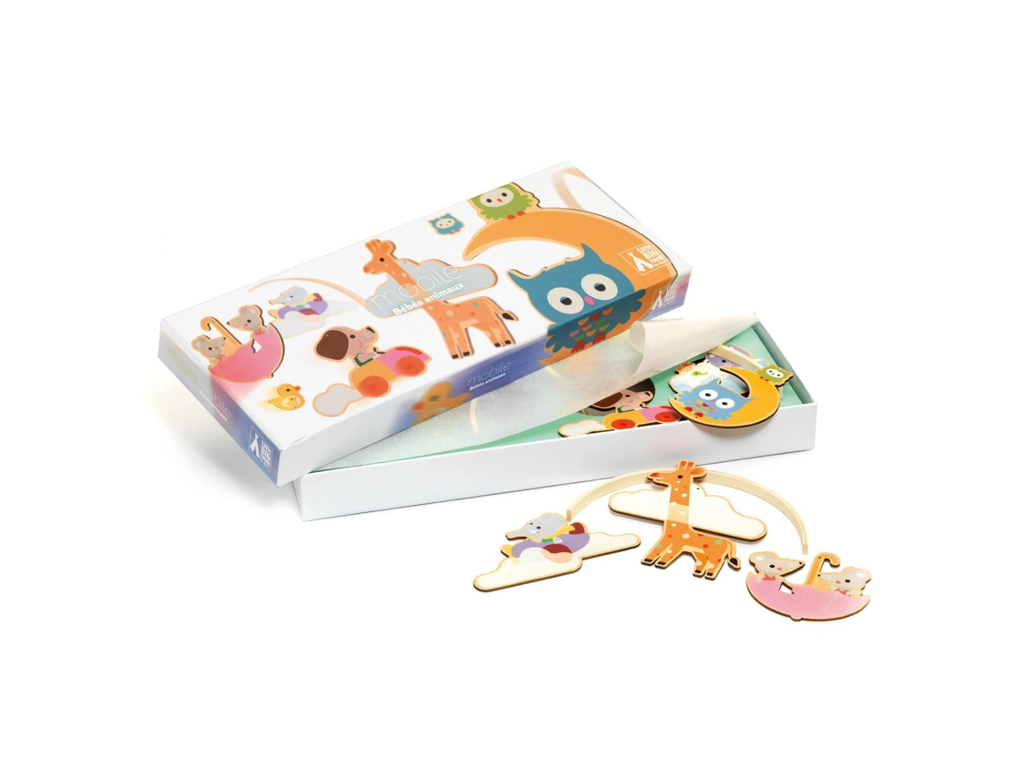 Djeco DD04388 - Mobiles Bois Bébés Animaux 4 Djeco DD04388 - Mobiles Bois Bébés Animaux – Image 2