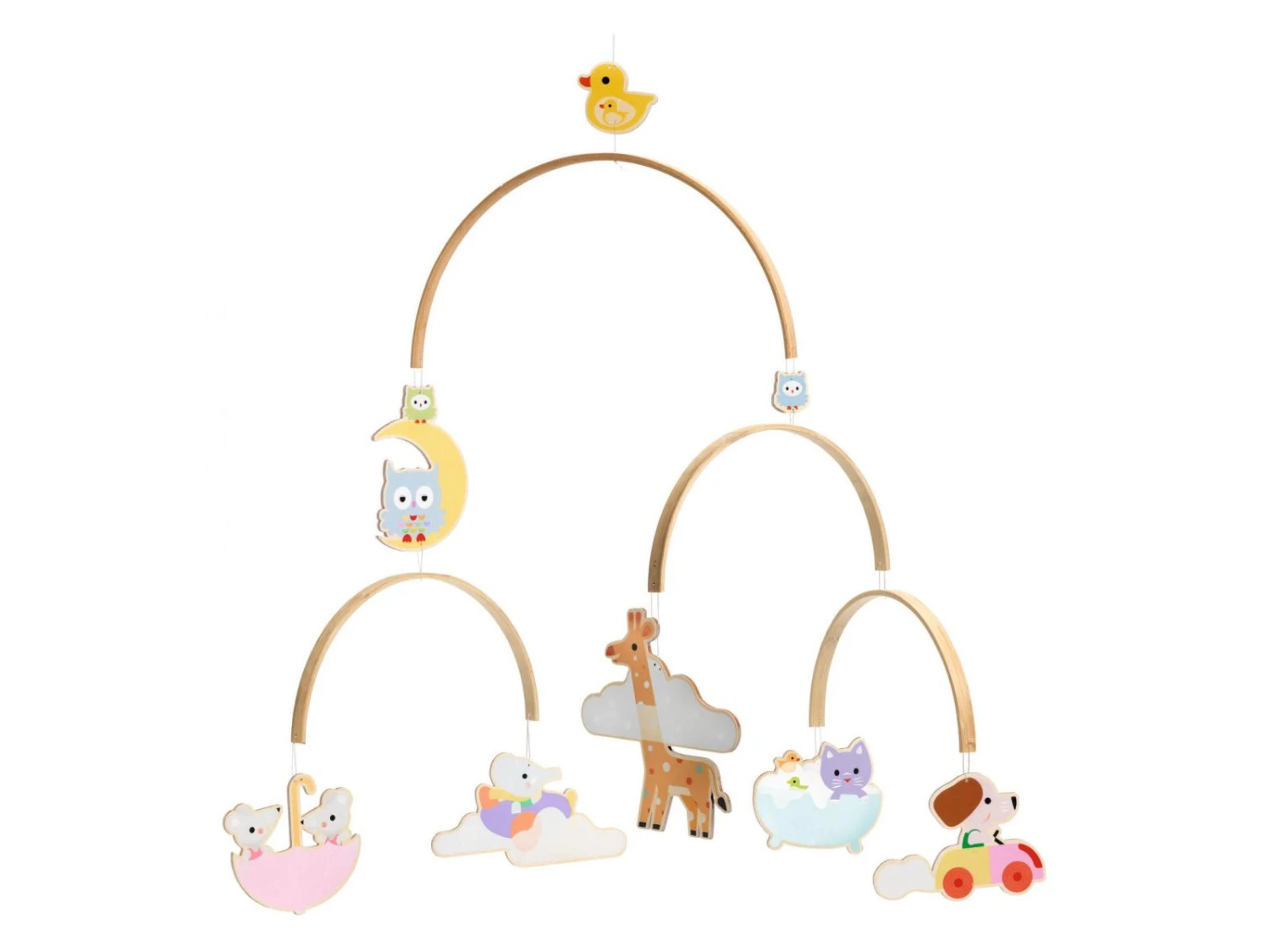 Djeco DD04388 - Mobiles Bois Bébés Animaux 6 Djeco DD04388 - Mobiles Bois Bébés Animaux – Image 4
