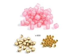 Djeco DJ00031 - Perles Alphabet, Or -Petit Monde Soldes djeco dj00031 perles alphabet or 1600 2