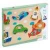 Djeco DJ01063 - Puzzles Relief - Coucou-vroum -Petit Monde Soldes djeco dj01063 puzzles relief coucou vroum 1600