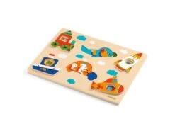 Djeco DJ01063 - Puzzles Relief - Coucou-vroum -Petit Monde Soldes djeco dj01063 puzzles relief coucou vroum 1600 2