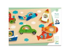 Djeco DJ01063 - Puzzles Relief - Coucou-vroum -Petit Monde Soldes djeco dj01063 puzzles relief coucou vroum 1600 3