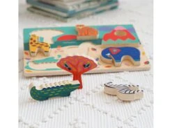 Djeco DJ01068 - Puzzles Relief - Savana Story -Petit Monde Soldes djeco dj01068 puzzles relief savana story 1600 4