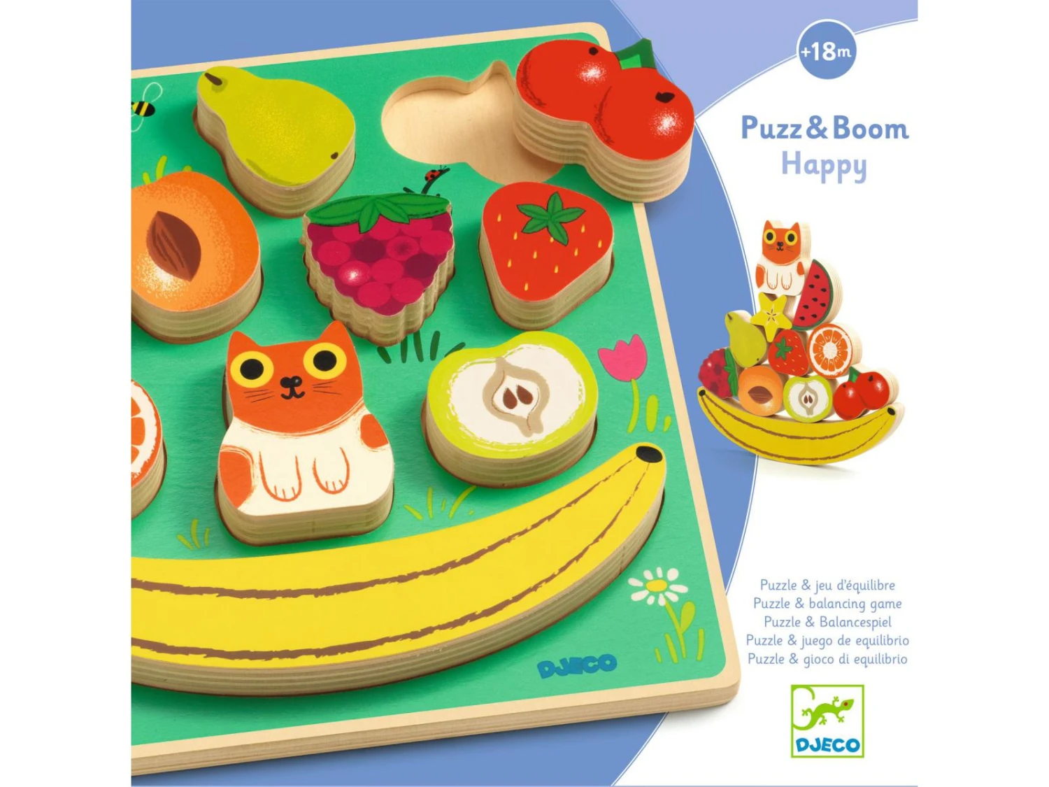 Djeco DJ01073 - Puzzles Relief - Puzz & Boom Happy 6 Djeco DJ01073 - Puzzles Relief - Puzz & Boom Happy – Image 4