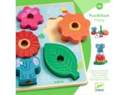 Djeco DJ01074 - Puzzles Relief - Puzz & Stack Happy -Petit Monde Soldes djeco dj01074 puzzles relief puzz stack happy 1600 3