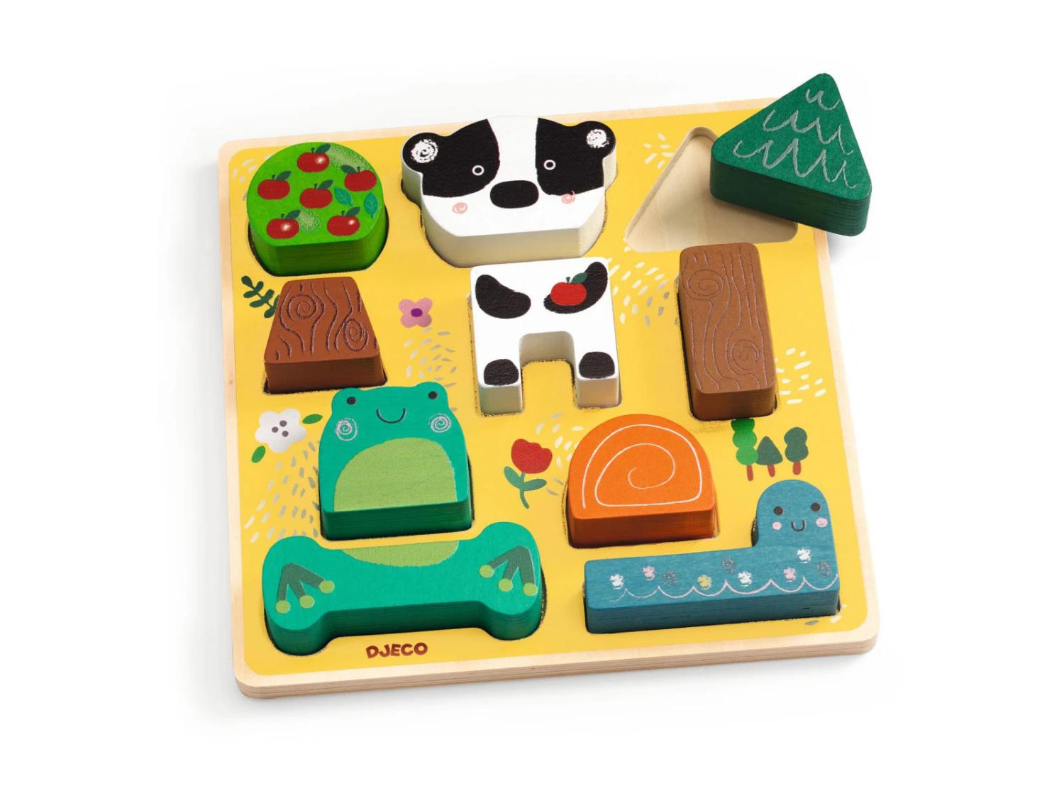 Djeco DJ01075 - Puzzles Relief - Puzz & Match Happy 4 Djeco DJ01075 - Puzzles Relief - Puzz & Match Happy – Image 2