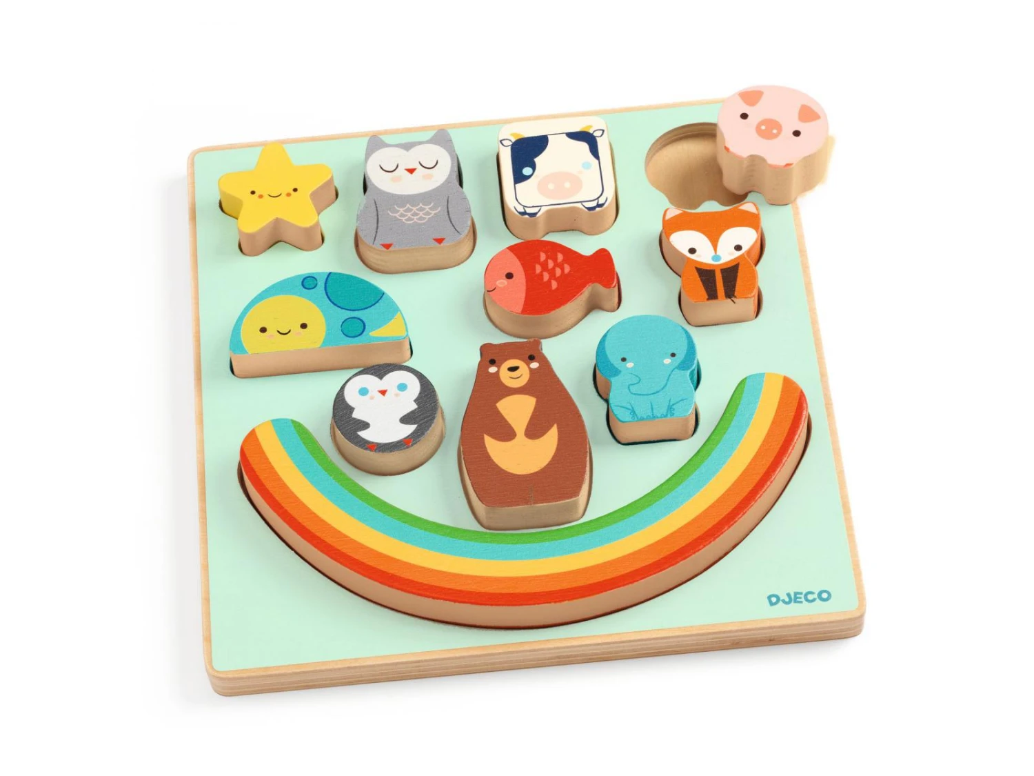 Djeco DJ01076 - Puzzles Relief - Puzz & Boom Rainbow 4 Djeco DJ01076 - Puzzles Relief - Puzz & Boom Rainbow – Image 2