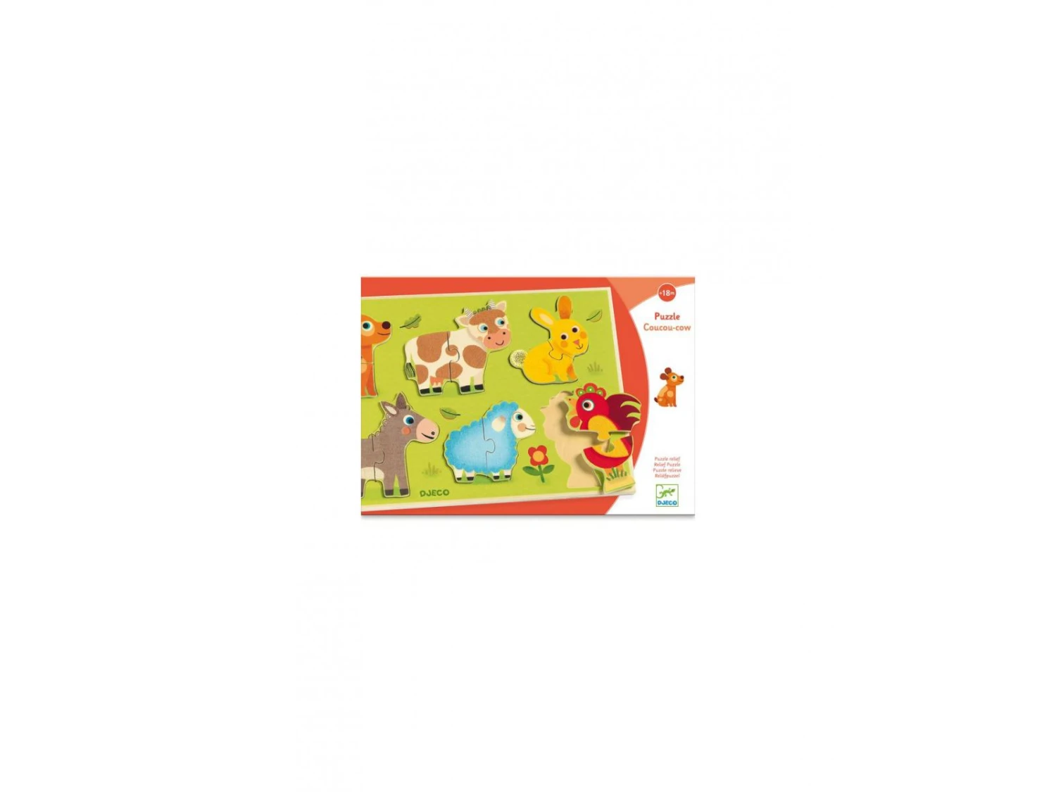 Djeco DJ01259 - Puzzles Bois - Coucou-cow 5 Djeco DJ01259 - Puzzles Bois - Coucou-cow – Image 3