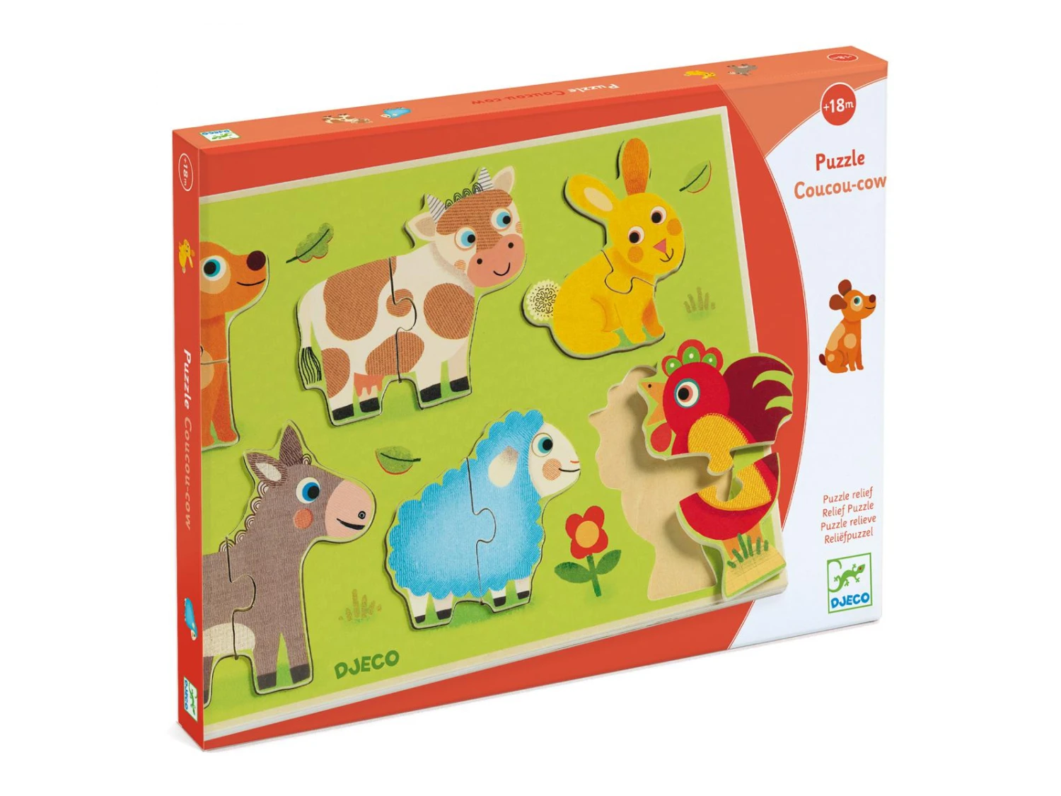 Djeco DJ01259 - Puzzles Bois - Coucou-cow 3 Djeco DJ01259 - Puzzles Bois - Coucou-cow