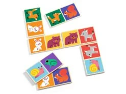 Petit Monde Soldes -Petit Monde Soldes djeco dj01625 jeux educatifs bois domino wood 1600 1