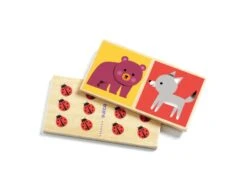 Djeco DJ01625 - Jeux éducatifs Bois - Domino Wood -Petit Monde Soldes djeco dj01625 jeux educatifs bois domino wood 1600 2