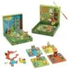 Djeco DJ01628 - Jeux éducatifs Bois - LudoWood - 4 Games -Petit Monde Soldes djeco dj01628 jeux educatifs bois ludowood 4 games 1600