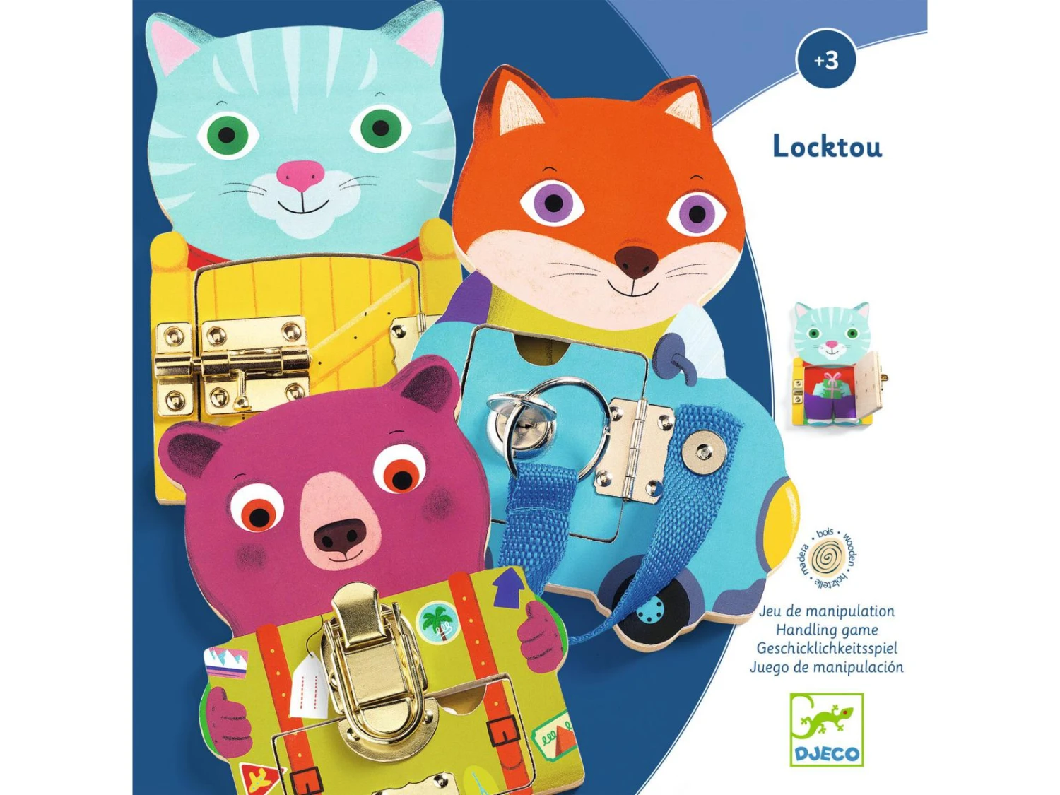 Djeco DJ01664 - Jeux éducatifs Bois - Locktou 6 Djeco DJ01664 - Jeux éducatifs Bois - Locktou – Image 4