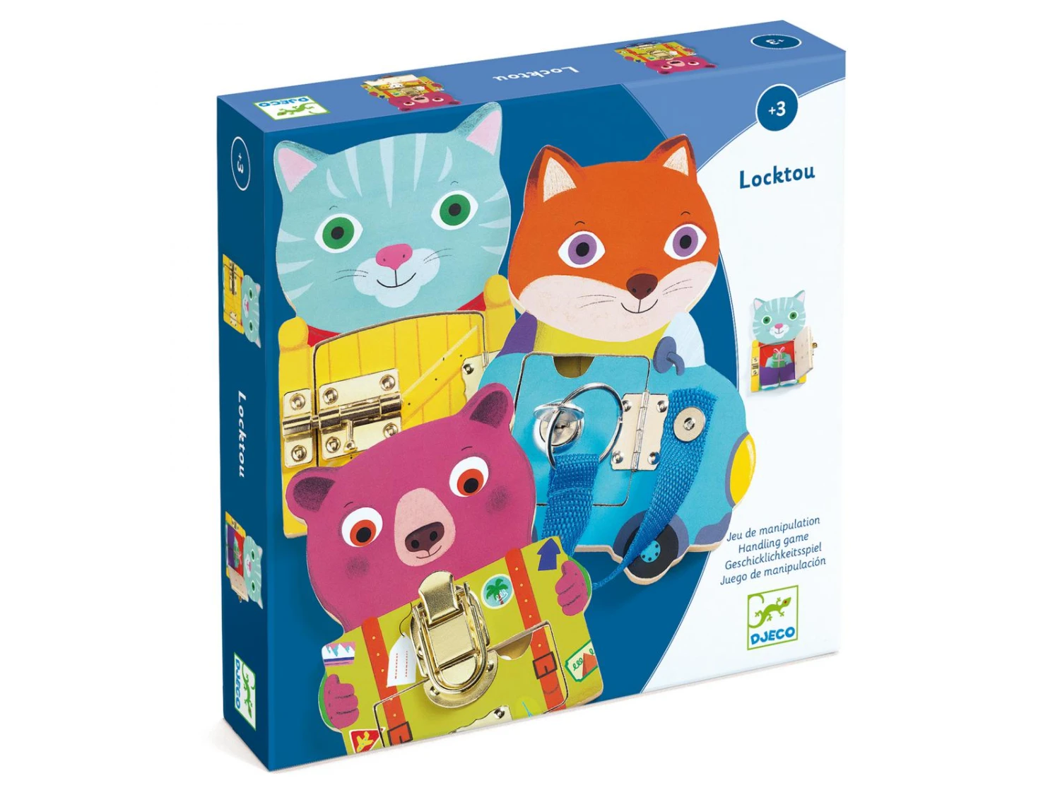 Djeco DJ01664 - Jeux éducatifs Bois - Locktou 3 Djeco DJ01664 - Jeux éducatifs Bois - Locktou