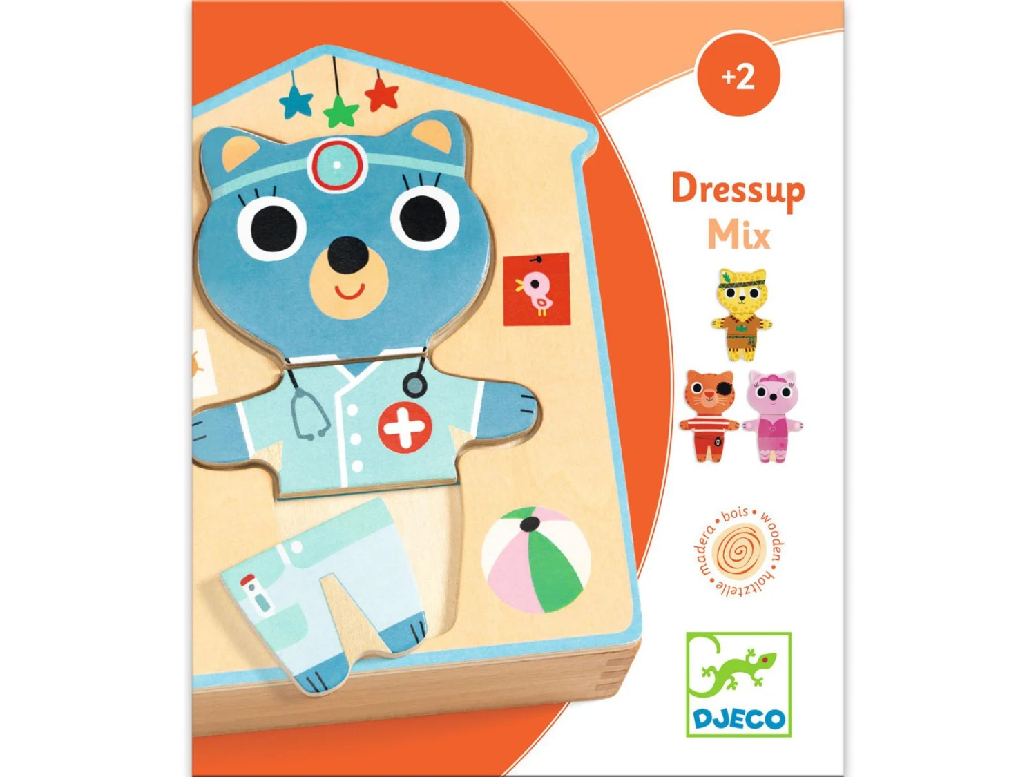 Djeco DJ01678 - Puzzles Bois - Dressup-mix 6 Djeco DJ01678 - Puzzles Bois - Dressup-mix – Image 4