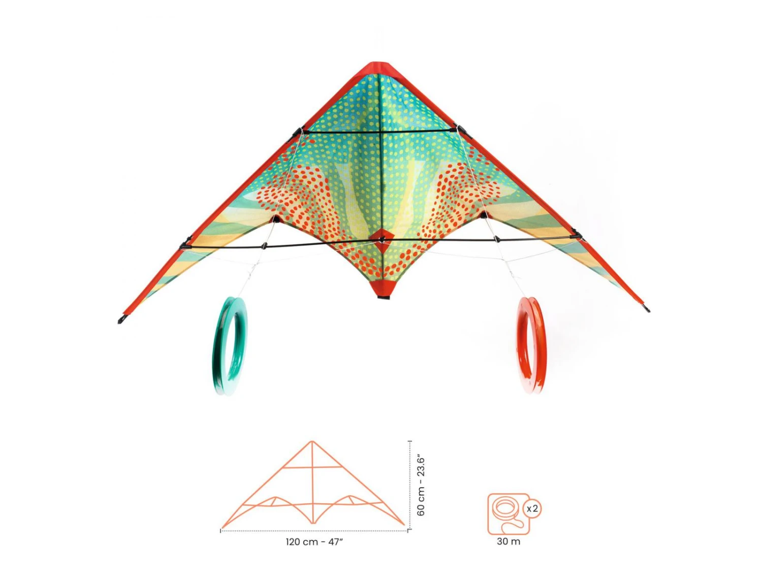 Djeco DJ02164 - Cerfs-volants - Red Dots 4 Djeco DJ02164 - Cerfs-volants - Red Dots – Image 2