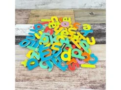 Djeco DJ03102 - Magnétiques Bois - 83 Script Letters -Petit Monde Soldes djeco dj03102