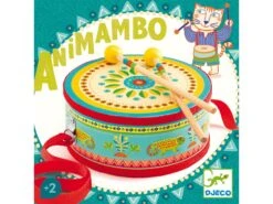 Djeco DJ06004 - Animambo - Tambour -Petit Monde Soldes djeco dj06004 animambo tambour 1600 3