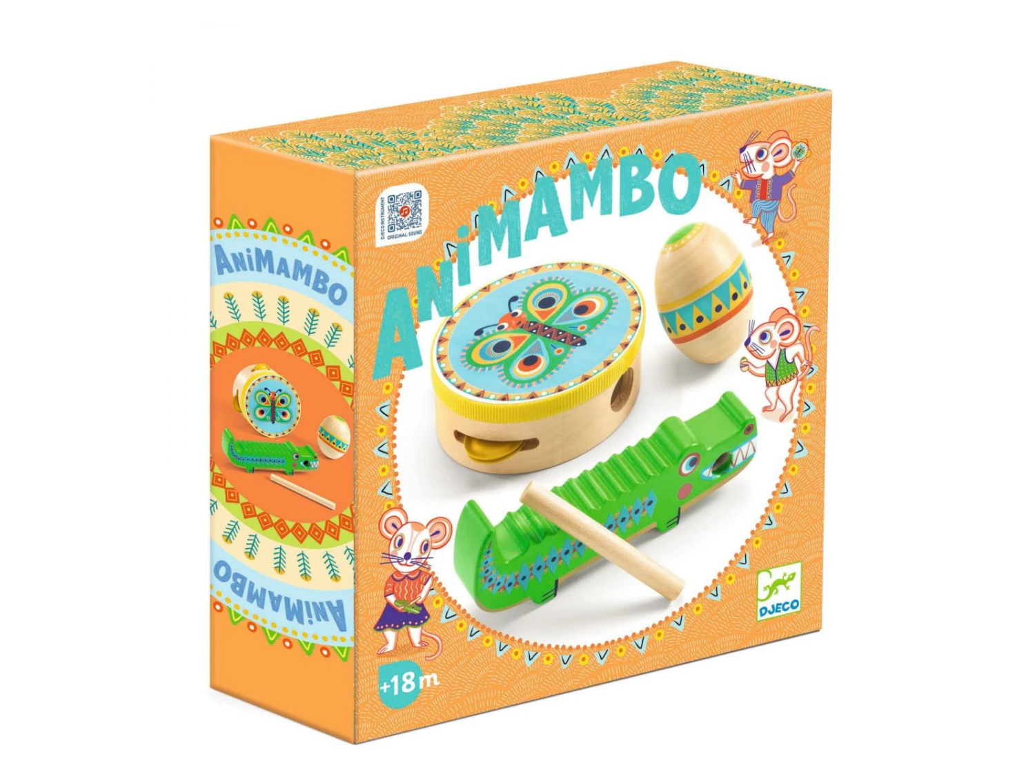 Djeco DJ06031 - Animambo - Set De Percusions: Tambourin,maracas, Guiro 3 Djeco DJ06031 - Animambo - Set De Percusions: Tambourin,maracas, Guiro