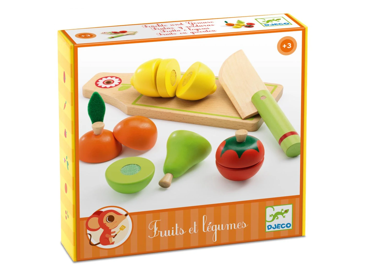 Djeco DJ06526 - Gourmandises - Fruits Et Légumes à Couper 3 Djeco DJ06526 - Gourmandises - Fruits Et Légumes à Couper