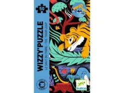 Djeco DJ07031 - Wizzy Puzzles - Le Saut Du Tigre - 50 Pcs -Petit Monde Soldes djeco dj07031 wizzy puzzles le saut du tigre 50 pcs 1600 3