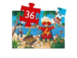 Djeco DJ07220 - Puzzles Silhouettes - Le Pirate Et Son Trésor - 36 Pcs -Petit Monde Soldes djeco dj07220 puzzles silhouettes le pirate et son tresor 36 pcs 1600 2