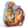 Djeco DJ07256 - Puzzles Silhouettes - Vaillant Et Les Dragons - 54 Pcs -Petit Monde Soldes djeco dj07256 puzzles silhouettes vaillant et les dragons 54 pcs 1600