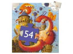 Djeco DJ07256 - Puzzles Silhouettes - Vaillant Et Les Dragons - 54 Pcs -Petit Monde Soldes djeco dj07256 puzzles silhouettes vaillant et les dragons 54 pcs 1600 2