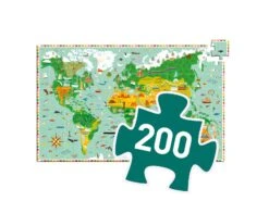 Djeco DJ07412 - Puzzles Observation - Tour Du Monde 200pcs + Livret -Petit Monde Soldes djeco dj07412 puzzles observation tour du monde 200pcs livret 1600 2