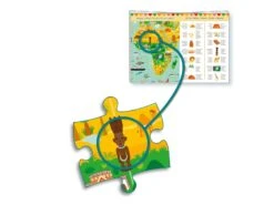 Djeco DJ07412 - Puzzles Observation - Tour Du Monde 200pcs + Livret -Petit Monde Soldes djeco dj07412 puzzles observation tour du monde 200pcs livret 1600 4