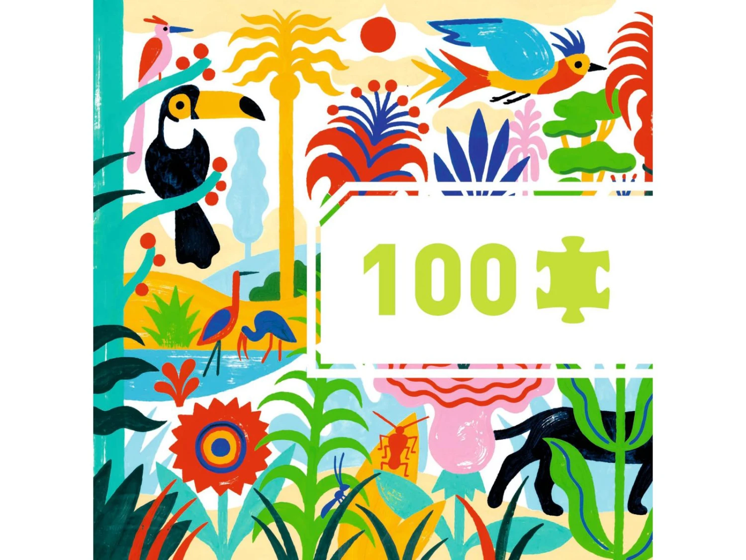Djeco DJ07619 - Puzzles Gallery - Jungle - 100 Pcs 5 Djeco DJ07619 - Puzzles Gallery - Jungle - 100 Pcs – Image 3