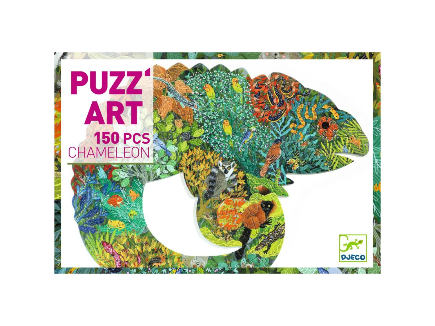 Djeco DJ07655 - Puzz'Art - Chameleon - 150 Pcs 6 Djeco DJ07655 - Puzz'Art - Chameleon - 150 Pcs – Image 4