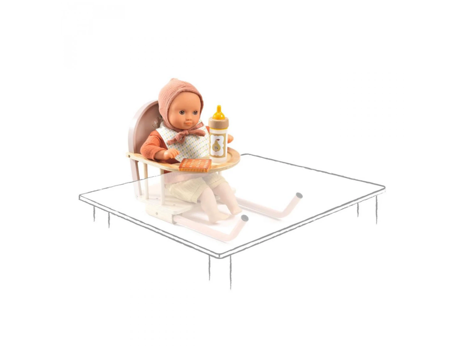 Djeco DJ07780 - Pomea - Le Repas - Siège De Table 4 Djeco DJ07780 - Pomea - Le Repas - Siège De Table – Image 2