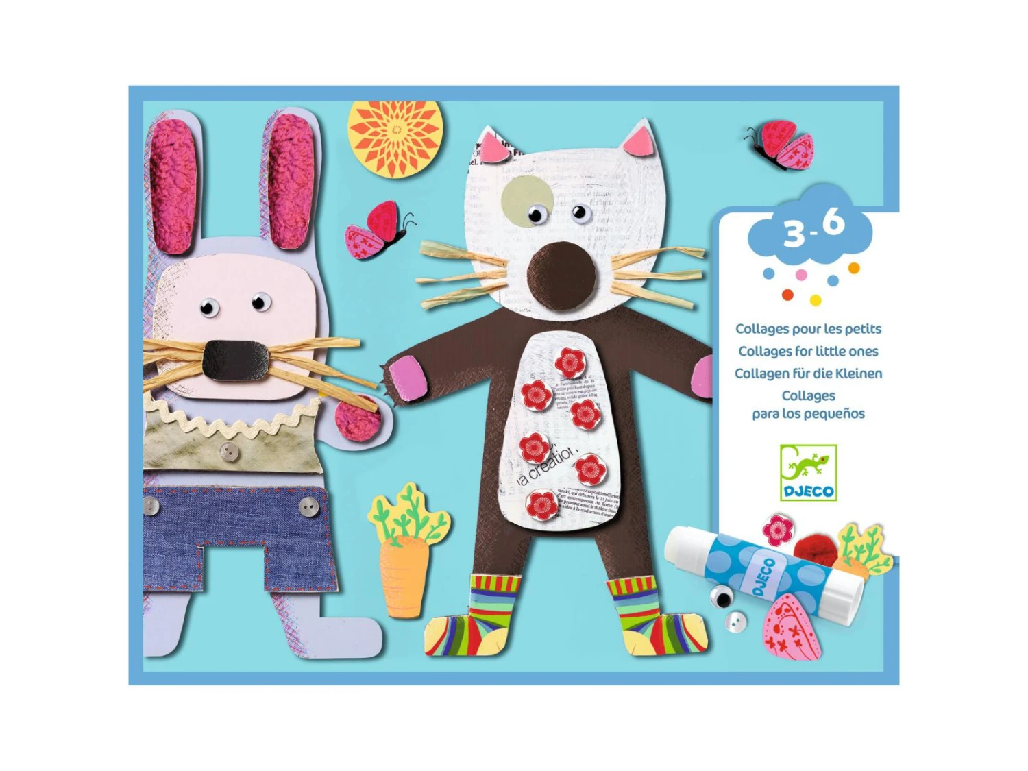 Djeco DJ08664 - Collages Pour Les Petits - Collages Des Petits 6 Djeco DJ08664 - Collages Pour Les Petits - Collages Des Petits – Image 4