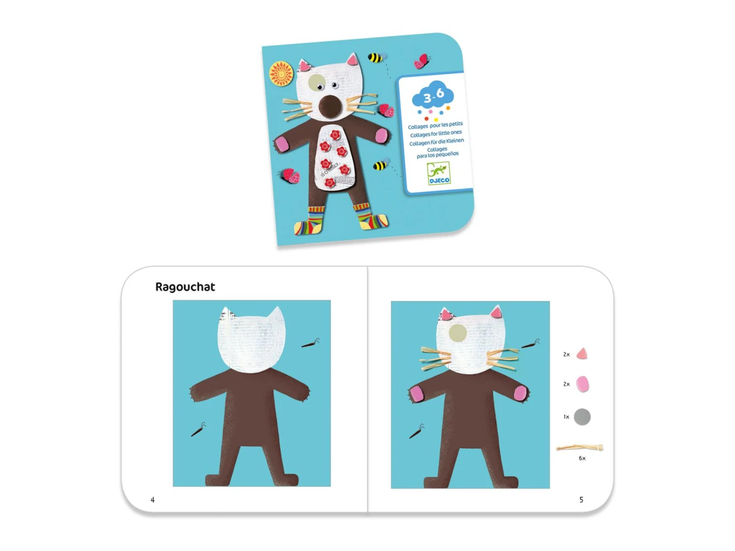 Djeco DJ08664 - Collages Pour Les Petits - Collages Des Petits 7 Djeco DJ08664 - Collages Pour Les Petits - Collages Des Petits – Image 5