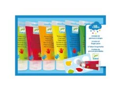 Djeco DJ08860 - Les Couleurs Des Petits - 6 Tubes De Peinture à Doigts -Petit Monde Soldes djeco dj08860 les couleurs des petits 6 tubes de peinture a doigts 1600 3