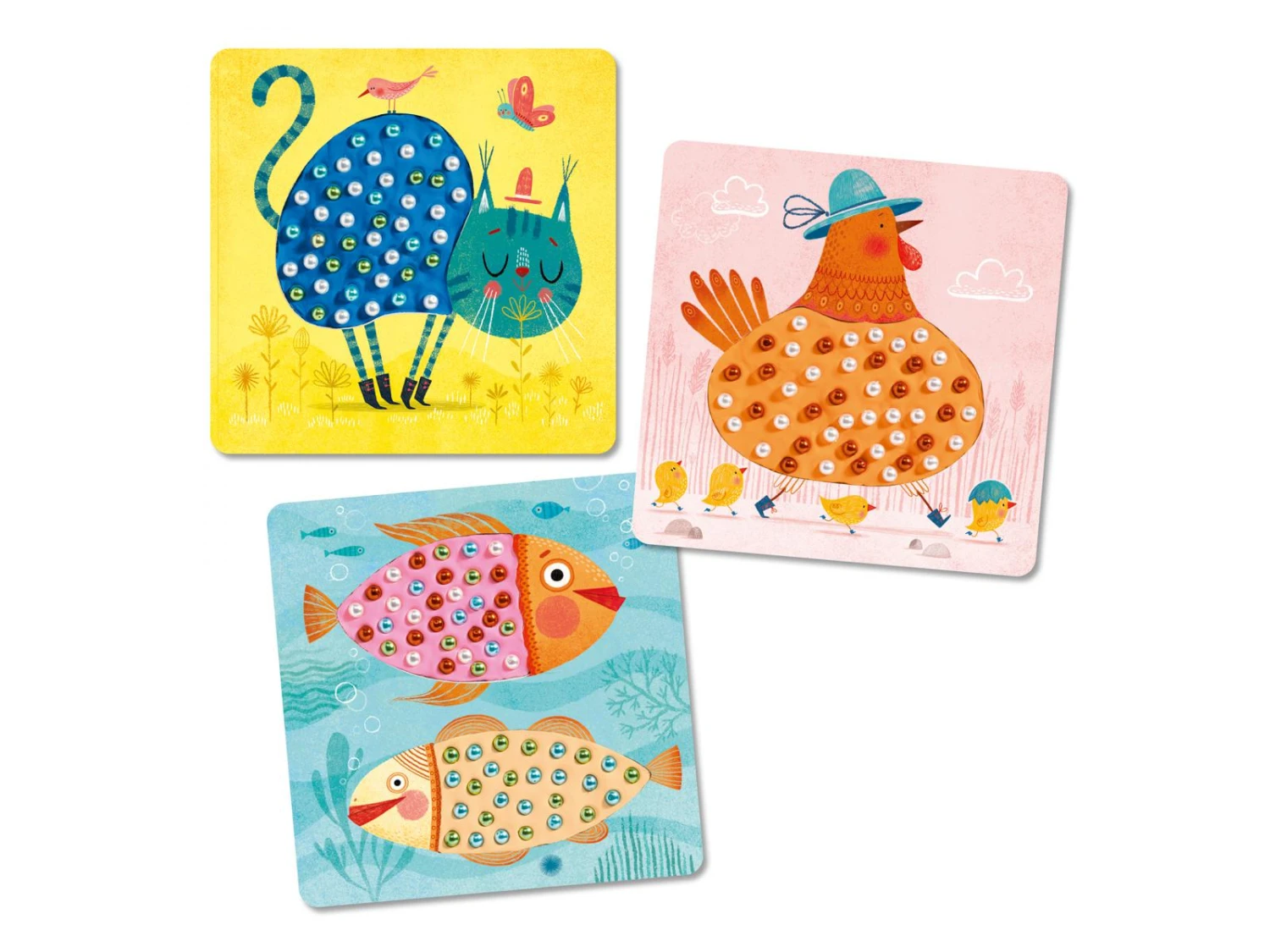 Djeco DJ08930 - Collages Pour Les Petits - Mosaïques De Perles 4 Djeco DJ08930 - Collages Pour Les Petits - Mosaïques De Perles – Image 2