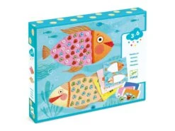 Djeco DJ08930 - Collages Pour Les Petits - Mosaïques De Perles