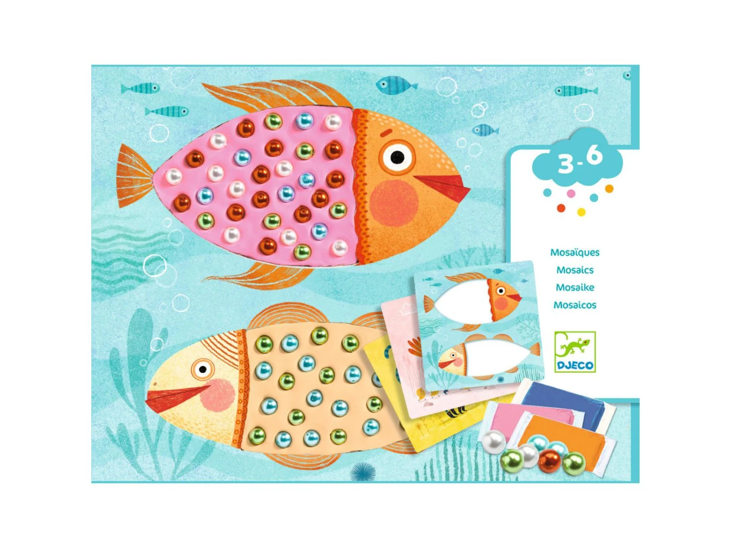 Djeco DJ08930 - Collages Pour Les Petits - Mosaïques De Perles 6 Djeco DJ08930 - Collages Pour Les Petits - Mosaïques De Perles – Image 4