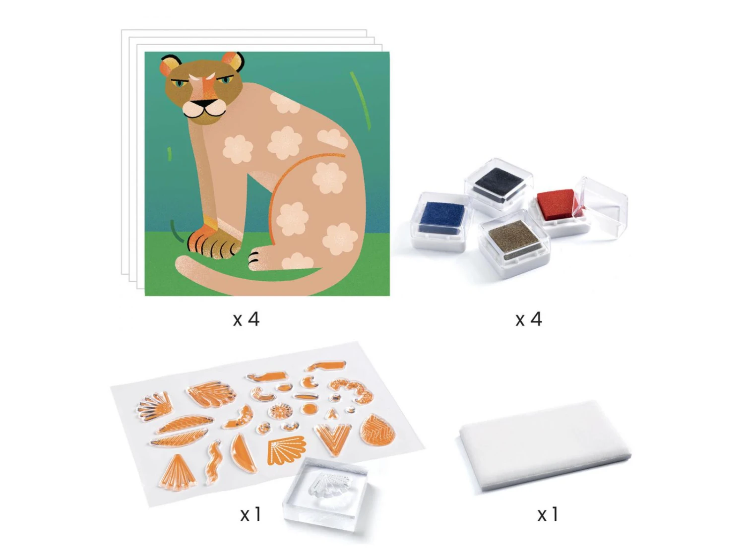 Djeco DJ08966 - Tampons - Motifs Et Pelages 7 Djeco DJ08966 - Tampons - Motifs Et Pelages – Image 5