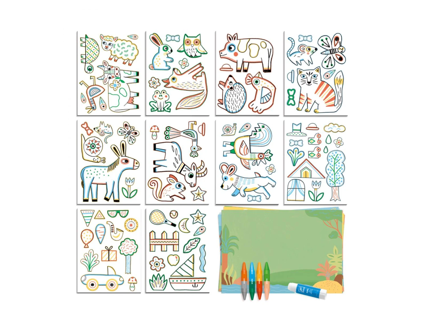 Djeco DJ08997 - Coloriage Pour Les Petits - Un Monde à Créer, Animaux 5 Djeco DJ08997 - Coloriage Pour Les Petits - Un Monde à Créer, Animaux – Image 3